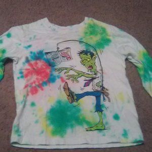 Tie-Dye long sleeve Zombie T-Shirt